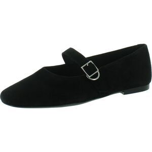 Vagabond Womens Jolin Black Suede Cushioned Footbed Ballet Flats Shoes NWT